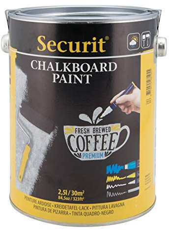 SECURIT Kreidetafel Farbe 2,5L, grau, 18,8 x 15 x 14 cm, Plastik, 18.8 x 15 x 14 cm