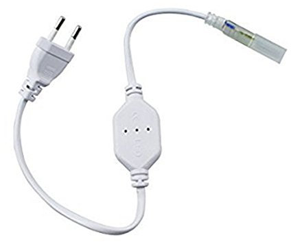 ONSSI Conector Para Tiras LED Smd5050 2835 220v 60/120 Led/m Enchufe Adaptador 8A Ip65