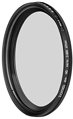 ZoMei 67mm Ultra Slim ND2-ND400 Fader Variable Neutral Density Adjustable Lens Filter ND Filter Optical Glass