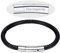 FOCALOOK Bracelet Cordon Noir 22cm Rope Chain 5mm de Large Gourmette Similicuir pour Homme Garçon Fermoir Acier Personnalisable Bijoux Accessoire Cadeau Parfait