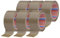 tesapack PP 4195 Paketband im 6er Pack - Geräuscharmes Klebeband zum Verpacken von Paketen und Kartons - braun - 6 Rollen je 66 m x 50 mm