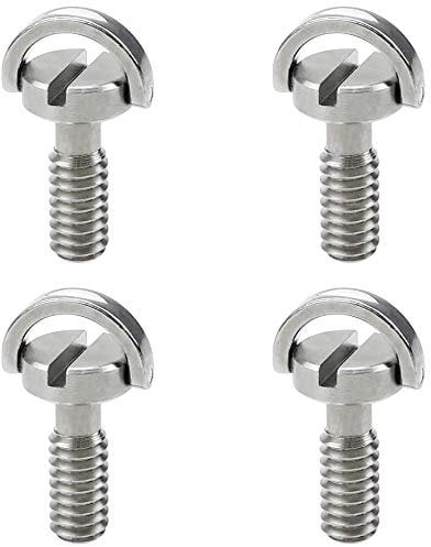 4 Stück 1/4 Schraube Edelstahl Kamera-Befestigungsschraube (Ø11,5mm x H21mm) für Kamera Stativ/Einbeinstativ/Schnellwechselplatte/Kameraschraube