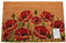 Poppy Door Mat Non-Slip Natural Coir Indoor & Outdoor Welcome Mat 60 x 40cm
