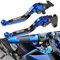 QJY-Motor Part-Store YZFR6 YZFR1 Einstellbar Kupplungshebel Bremshebel Für YZF R6 YZF-R6 2017-2020 YZF-R1 2015-2020(Blau/Schwarz)