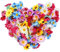 inodiref 100 Stücke Künstliche Blütenköpfe Künstliche Sonnenblume Köpfe Bunt Mini Künstliche Seidenblumen Köpfe Deko für Hochzeit Feste Partei DIY Girlande Kopfschmuck Basteln