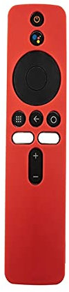 NSGJUYT Funda Protectora Silicone Skin Funda remota para xiao-mi MI Caja S MI CAX 4 Control (Color : Red)