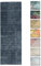 Kelim Patchwork Teppich Holzkohle 80 X 290 cm - Maschinenwaschbar - Moderner Kurzflor Wohnzimmer Teppich - Super Soft