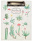 Kokonote Klemmbrettmappe A5 - Klemmbrett Mappe mit Motiv Botanical Cacti -Schreibbrett Klemmbrett A4