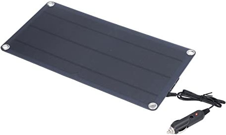 10W Solar Panel, 12V 1A Silicone ABS Waterproof Slim Design Solar Charging Plate Photovoltaic Power Charger for Advertising Light Traffic Signal Light Electric Fan