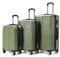 VERTICAL STUDIO 20 24 28 Koffer Reisekoffer 3er-Set Trolley Mehrteilig mit Ziffern Kofferschloss aus Kunststoff (ABS) Vier Rollen (Grün Visby)