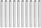 YOKIVE 10pz Lampada Tubo Nipplo, 6cm Lunghezza M6 Filettatura 1mm Passo Zinco Placcato Tubo cavo Lampada Riparazione Parti, Ottimo per Luce Raccordi