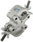 LOVIVER Swivel Clamp Turn Clamp Quick Release Alloy Adjustable Stage Hook Clamp DJ Light Pole Clamp for Stage Photo Studio
