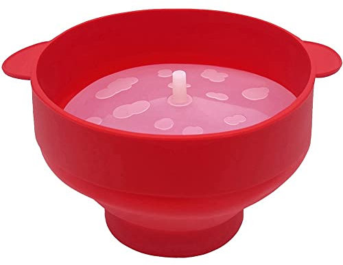 Yokomu 1 PCS Silicone Popcorn Maker Popcorn Bowls Popcorn Container with Lids