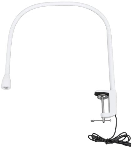 UV-Wimpernlicht für Wimpernverlängerungen, Flexible Schwanenhals-LED-Wimpernlampe, 3-S-Schnellhärtungslampe mit Fußpedal, Klemmbare UV-Lampe für (EU-Stecker AC100 bis 240 V 50 60