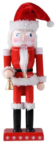 CutitiUU Nussknacker Weihnachtsdekorationen, 25Cm Traditioneller Weihnachtsmann-Nussknacker, Festive Collectable Gift Figures, Shelves Decor Gift Weihnachtsfeier Dekoration