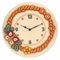 THUN Wanduhr aus Keramik Umarmungen