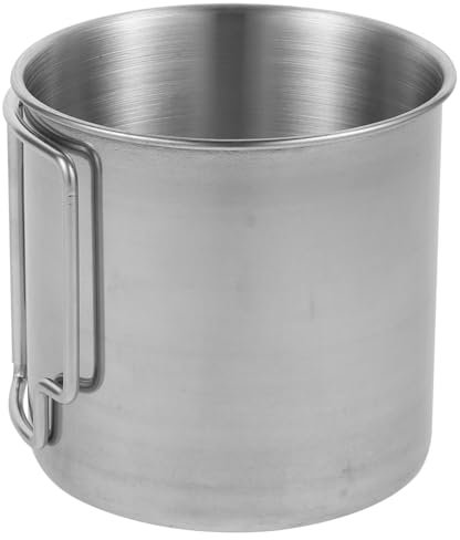 IMIKEYA Camping Zubehör Metall Trinkbecher Outdoor Wasser Tasse Es Faltbare Stapelbar Edelstahl Tasse