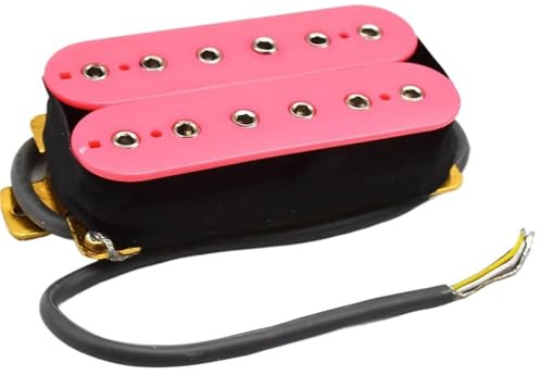 Single-Coil-Tonabnehmer-Set E-Gitarre 12 Schrauben Sechseckiger Doppelspulen-Tonabnehmer 6-saitiger Gitarrenspulen-Split-Tonabnehmer-Ausgang(L)