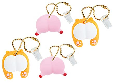 OSALADI 4stücke Teiliges Handy-staubschutz PVC Staubdichte Ladeanschluss-abdeckungen Mit Niedlichen Cartoon-Hunden Und Schweinen Kompatibel Mit iPhone Einfacher Schutz Vor Schmutz Und Flus