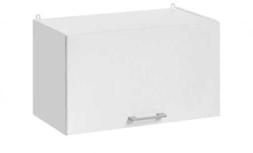 Cuisineandcie - MEUBLE HAUT DE CUISINE ECO Blanc Porte Relevable L 60cm - Meuble Cuisine Rangement, Meuble Cuisine, Armoire Cuisine