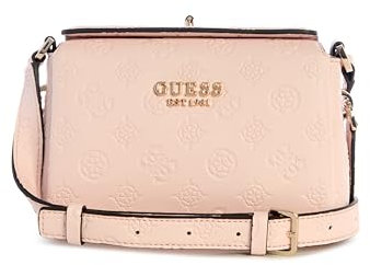 GUESS Damen Phoebe Mini Crossbody Bag Umhängetasche, Rosenwasser-Logo