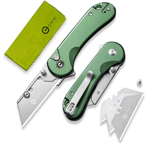 CIVIVI Cutter Messer, Elementum Faltbares Universalmesser mit 3 austauschbaren klingen C23039B-3