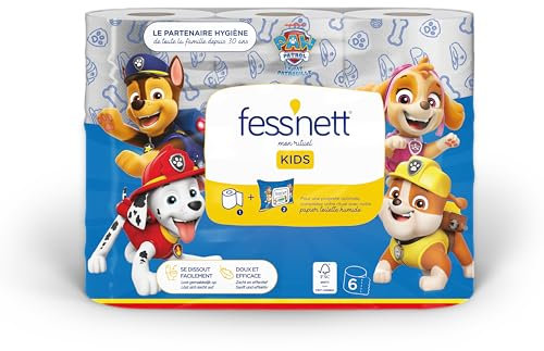 Fess'nett Papier Toilette Sec - Pat'Patrouille x6 rouleaux