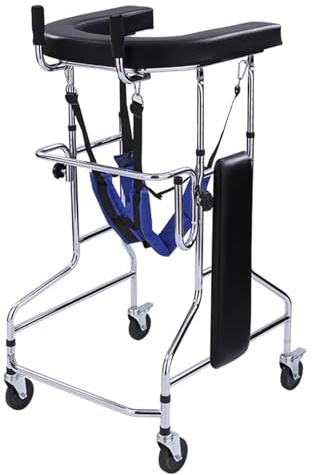 Gehhilfe für Senioren Gehhilfe Gehbock, einstellbare Rehabilitationsgehhilfe mit geräuschlosen Rollen und Komfortstütztisch, 4-Rad-Gehhilfe mit Sitz und Bremsen, Tragfähigkeit 220lbs