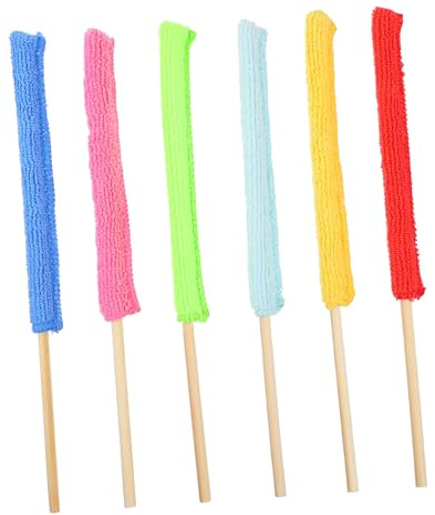 VERDANVERSE 6 Stück Teiliges Multifunktionales Reinigungspaket Mikrofaser Stäbchen für Glasflaschen Flaschenreiniger Haushalts Stick für Schwer Erreichbare Ecken und Kanten