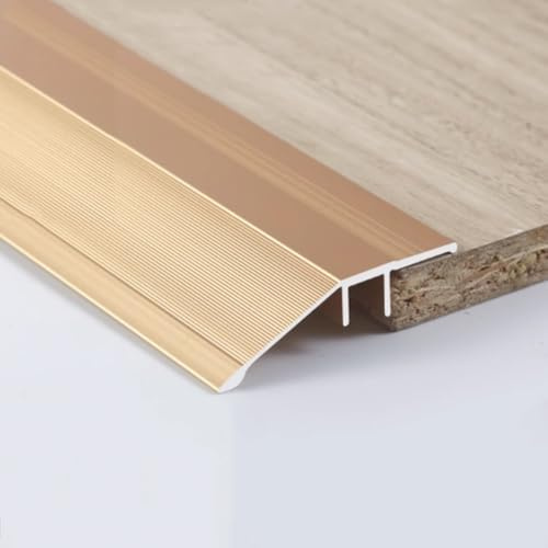 36 40 48 Adjustable Doorway Ramp Cuttable Floor Divider Strip Metal Laminate Edge Trim for Wheelchairs Uneven Floors Durable Door Edging Solution