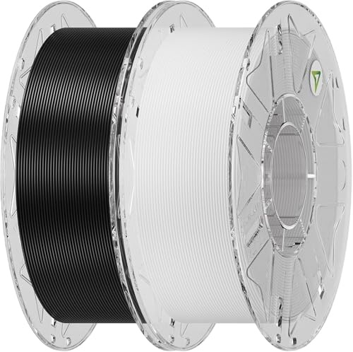 Creality Hyper PLA RFID-Filament, 1,75 mm, 600 mm/s, hohe Geschwindigkeit, hohe Präzision und Zähigkeit, 15 Farben, glatter 3D-Druck (Schwarzweiß)