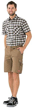 Planam Größe XXL Herren Canvas 320 Shorts Khaki schwarz Modell 2175