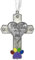Banberry Designs Empreintes de Pattes sur Mon Cœur Croix Strass Ornement funéraire avec Pattes Charm 7,6 cm H