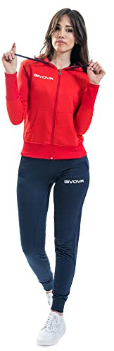 Givova Damen Lady Anzug, rot/blau, XL
