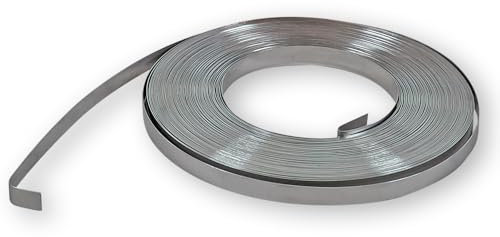 1 Rolle V2A Edelstahlband 19mm | 3⁄4 | 30m Länge | Stärke: 0,7mm | Montageband rostfrei - für die Befestigung von Objekten im Außenbereich | Metallkabelbinder für Schilderbefestigung