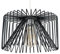 MiniSun | Modern Black Metal Wire Design Shaped Light Pendant Shade | Pendant Lights, Home Décor & Improvement Essential | 180cm Shade Width