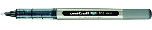 uni-ball Eye UB157 Liquid Ink Rollerball Pens Medium Tip 0.7 mm Black Pack of 12aa