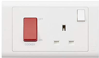 MK Essentials 45A DP Switch & 13A DP Switched Socket