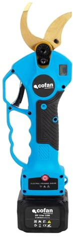 Cofan Elektrische Astschere | Lithium-Ionen-Akku 25 V 2 Ah, Blau