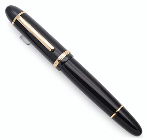 JINHAO X159 Resin Fountain Pen with Ink Converter (Extra Fine Nib, Gold Clip-Black)