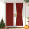Vatge Türvorhänge Weihnachten Rot für Türen – Französische Türvorhang mit Raffhalter für Haustür, 1 Panel, B 54 x L 72, Rot