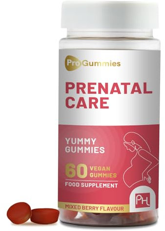 Prenatal Care Gummies | 60 Vegan | Yummy Gummies with Essential Prenatal Vitamins & Minerals | 400mcg Folic Acid | Pregnancy Vitamins for Women by Prowise