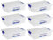 Acan Tradineur - Pack de 6 Cajas de Almacenamiento - Fabricado en plástico - Contenedor para almacenar juguetes, Libros, ropa, mantas - N.º 30-9 x 37 x 26 cm - 5 Litros
