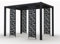 Habitat et Jardin Persienne pour pergola bioclimatique Windsor Line 52 x 204 cm - Gris foncé