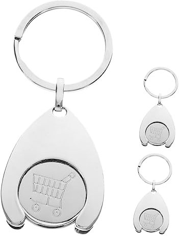 STOBOK Ornament 15 STK Einkaufswagen-Token schlüsselanhänger Trolley-Entferner-Anhänger tragbare Sackkarre deko Münze Token-Anhänger Anhänger für Einkaufswagenchips Spurstange Ring