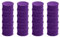 Pack of 36 Purple Coloured Round Flat Magnets - 24mm Whiteboard Notice Board Office Fridge