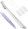 TWEEZERMAN Augenbrauenrasierer mit Mini Pinzette (Duo Set für Gesichtspflege und Augenbrauen), Lavendel (Amazon Exklusiv)
