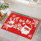 Homcomodar Rot Weihnachten Badezimmermatten rutschfeste 40x60cm Weihnachtsmann Waschbare Badematten Ultra saugfähige Badematte Extra weiche Weihnachten Badeteppiche für Badezimmer