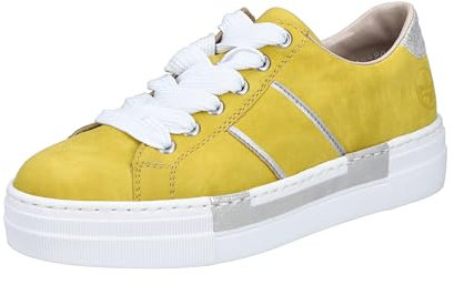 Rieker Damen N4902 Sneaker, Gelb, 40 EU