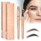 LEWBDF Neuer Wasserfester 3D-Microblading Magischer Augenbrauenstift mit 4 Gabelspitze Applikator 2 Stücke Wasserfester Augenbrauenstift Erzeugt mühelos natürlich aussehende Brauen